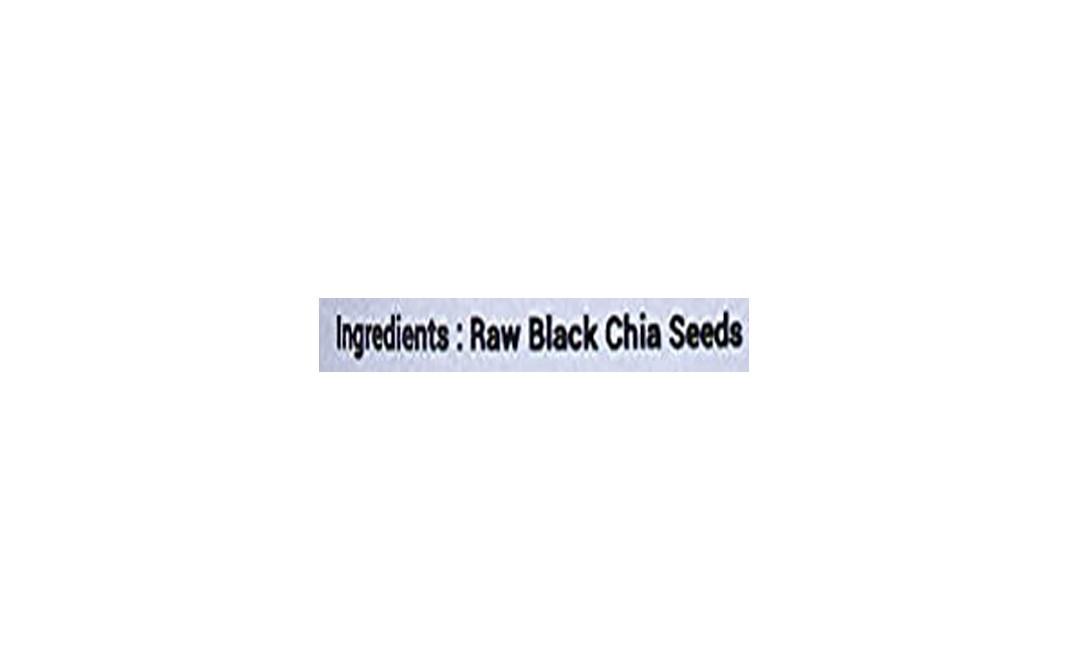 Fulsome Black Chia Seeds    Plastic Bottle  100 grams